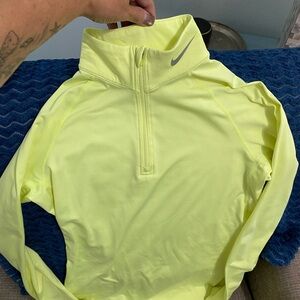 Nike Bright Yellow Half-Zip Pullover